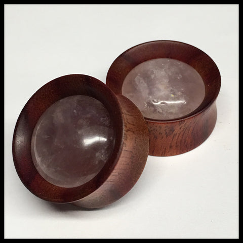 Ebony Lilac Round Plugs