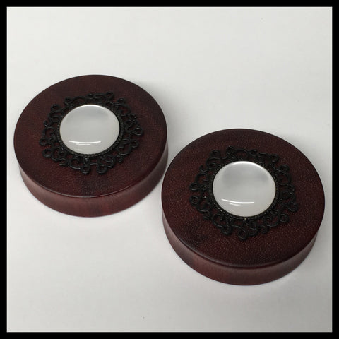 Ebony Lilac Round Plugs
