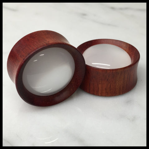 Ebony Lilac Round Plugs