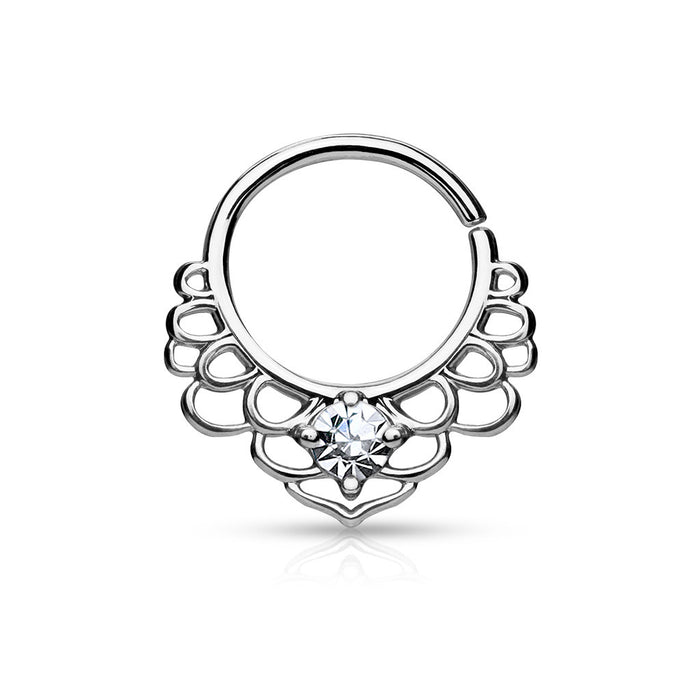 Honey Bee Silver Septum Clicker – Love Kills Boutique Custom Plugs ...