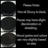 Ebony Med Swarovski Amethyst Round Plugs